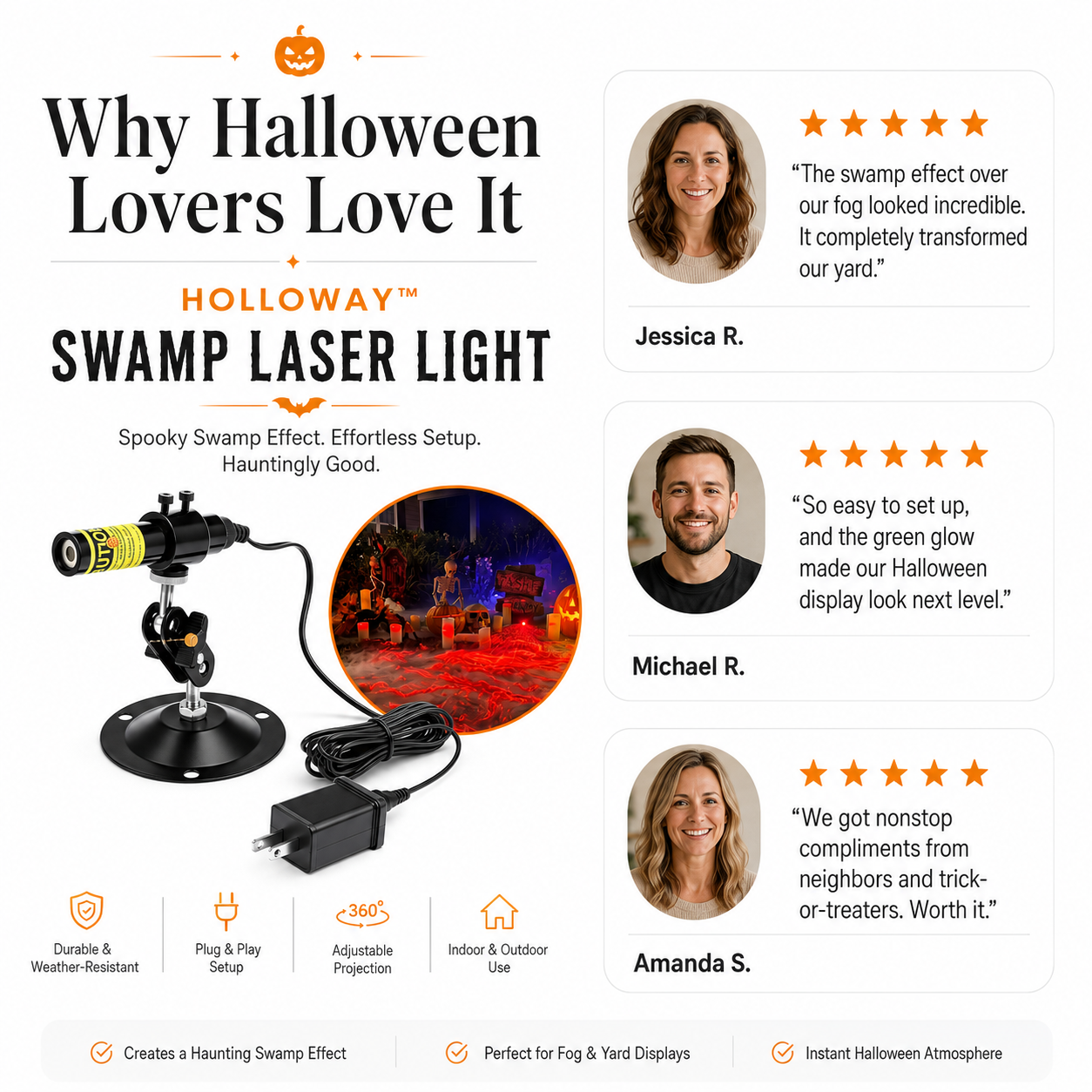Halloway™ Swamp Laser Light